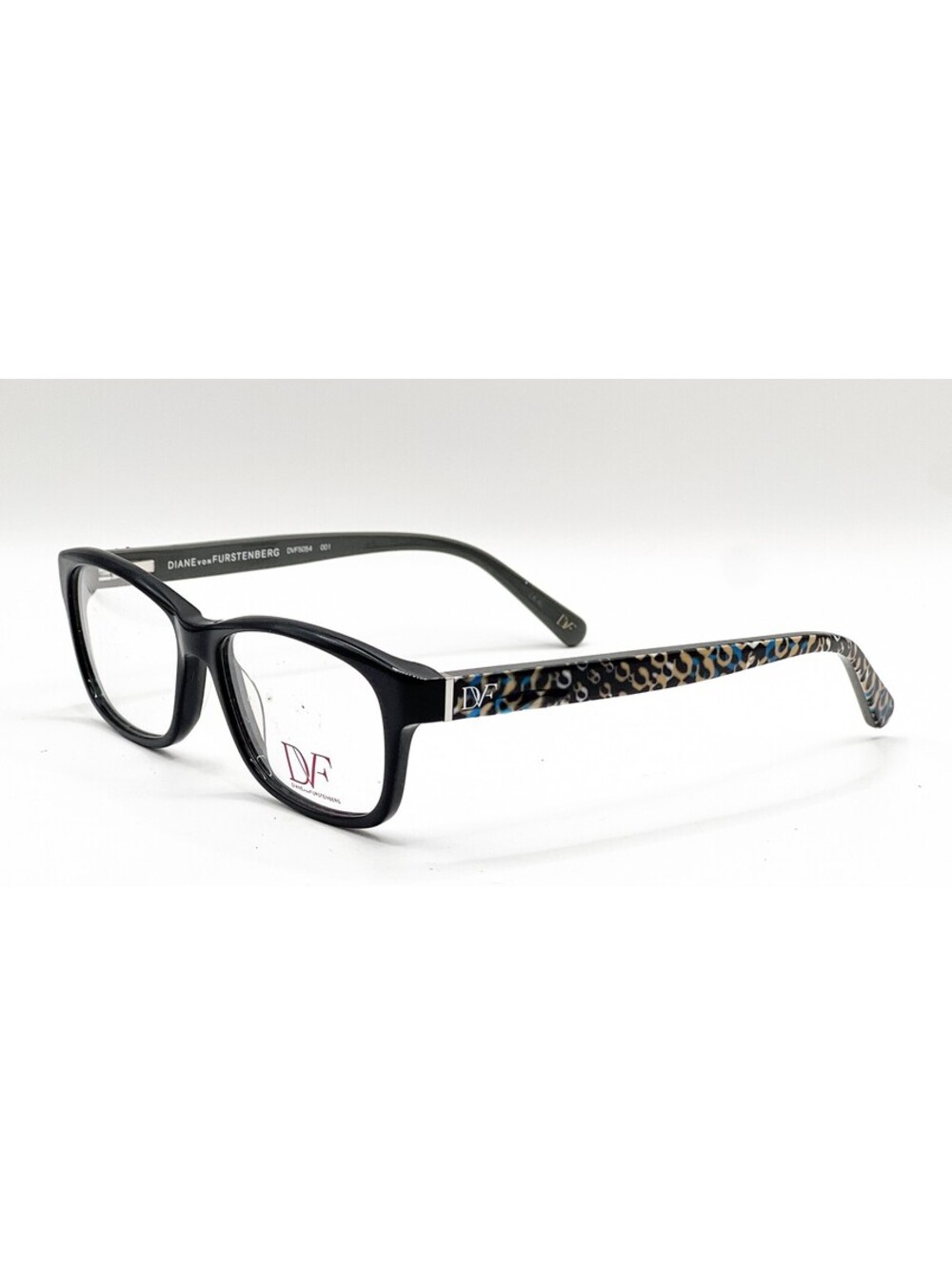 Diane Von Furstenberg DVF5054 001 Black Cat Eye Authentic Eyeglass Frames 50-15